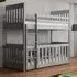 Clovis Bunk Bed without Mattress - Grey, Wood