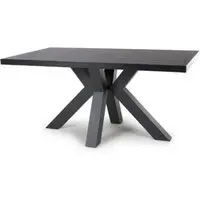 Clovis Large Rectangular Dining Table - Black, Wood