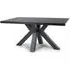 Clovis Large Rectangular Dining Table - Black, Wood