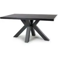 Clovis Small Rectangular Dining Table - Black, Wood