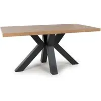 Clovis Small Rectangular Dining Table - Rustic Oak, Wood