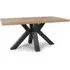 Clovis Small Rectangular Dining Table - Rustic Oak, Wood