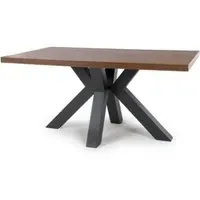 Clovis Small Rectangular Dining Table - Smoked Oak, Wood