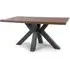 Clovis Small Rectangular Dining Table - Smoked Oak, Wood