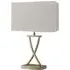 Club Table Lamp - White, Antique Brass