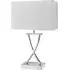 Club Table Lamp - White, Chrome