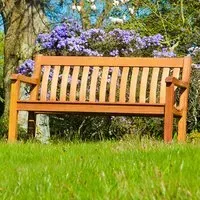 Clyro George Garden Bench - Rich Brown, Wood