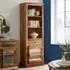 Coburg Narrow Bookcase with Storage - Reclaimed Wood