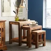 Coburg Nest of 3 Tables - Reclaimed Wood