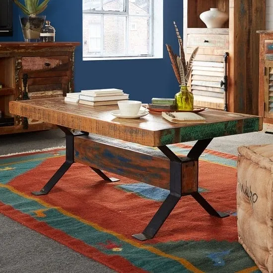 Coburg Rectangular Coffee Table - Reclaimed Wood