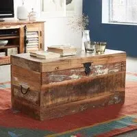 Coburg Storage Trunk with Lift-up Lid - Reclaimed Wood