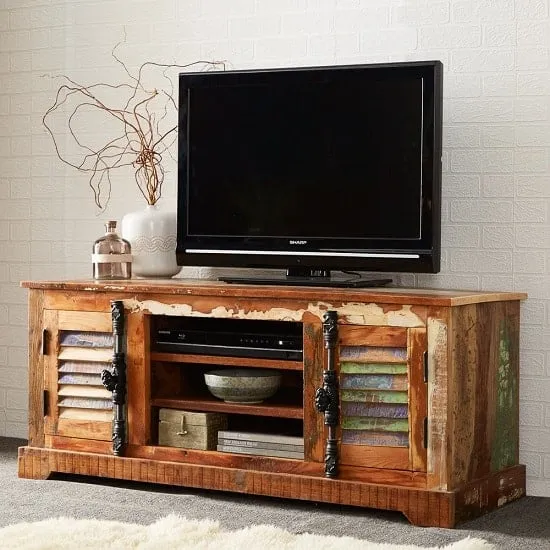 Coburg TV Stand with Storage - Reclaimed Wood