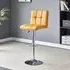 Coco Adjustable Bar Stool with Gas-Lift - Curry, Faux Leather