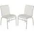 Coco Dining Chairs with Chrome Legs - White, Faux Leather