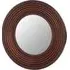 Coco Round Wall Mirror - Brown