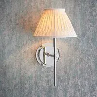 Cocoa Chatsworth Wall Light - Ivory, Bright Nickel