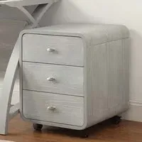 Cohen Office Cabinet with 3 Drawers - Grey, Ash