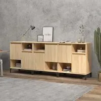 Coimbra 6-Door Sideboard - Sonoma Oak, Engineered Wood