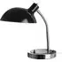 Coldin Flexible Table Lamp with Chrome Stem - Black, Metal