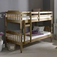 Coleton Single Bunk Bed - Waxed Pine