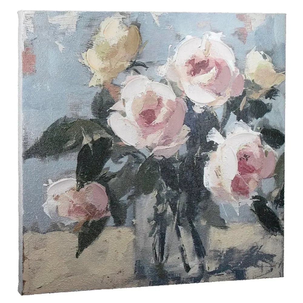 Colindale Floral Canvas Wall Art - Green, Pink product