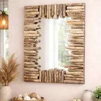 Colindale Wall Mirror - Natural, Wood alternate view