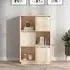 Colix 3-Door Storage Cabinet - Natural, Pine Wood