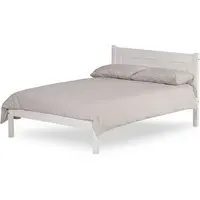 Colman Small Double Bed Frame - White, Pine