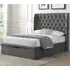 Colusa Double Ottoman Storage Bed - Grey, Fabric