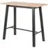 Colza Rectangular Bar Table with Black Metal Frame - Wild Oak