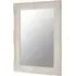 Comato Rectangular Wall Mirror - White, Wood