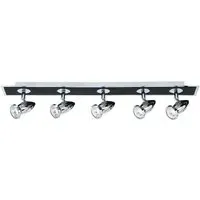 Comet 5 Light Bar Spotlight - Chrome, Matt Black