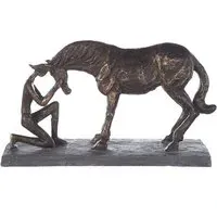 Comprehension Poly Design Sculpture - Antique Bronze, Grey