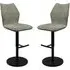 Comstock Bar Chairs with Swivel - Green, Fabric