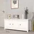 Concord Shoe Storage Bench with 3 Doors - White, Pinewood