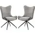 Conroe Dining Chairs - Grey, Fabric