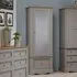 Consett 1-Door Wardrobe with Drawer - Grey, Oak