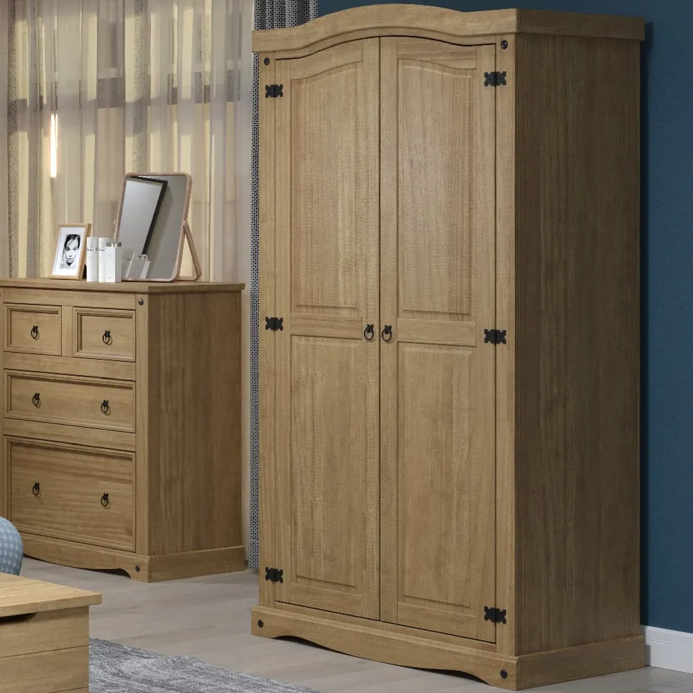 Consett 2-Door Wardrobe - Oak