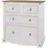 Consett 4 Drawer Chest - White, Oak