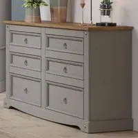 Consett 6-Drawer Chest - Grey, Oak