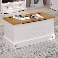 Consett Blanket Box - White, Oak