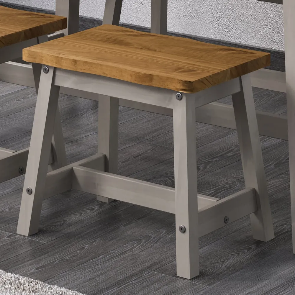 Consett Dining Bench - Grey Oak