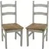 Consett Dining Chairs in Pair - Grey, Oak