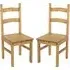 Consett Dining Chairs in Pair - Oak