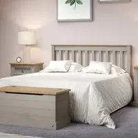 Consett Double Bed Frame - Grey, Oak