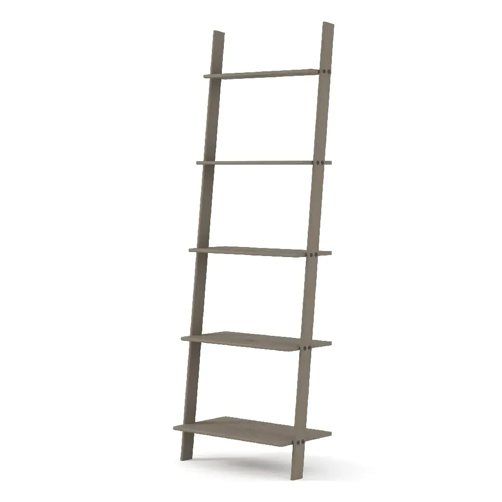 Consett Ladder Shelving Unit - Grey, Oak image