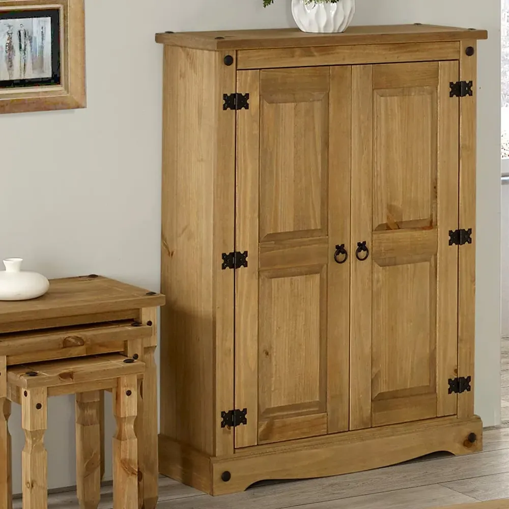 Consett Narrow 2-Door Wardrobe - Oak image