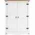 Consett Narrow 2-Door Wardrobe - White, Oak