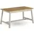 Consett Rectangular Dining Table - Grey, Oak