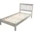 Consett Single Bed Frame - Grey, Oak